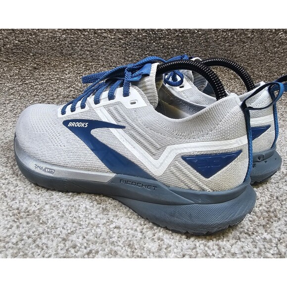 Brooks Ricochet 3 Mens Size 8.5M Grey & Navy Running Shoes Sneakers 1103611D199 - Picture 6 of 16